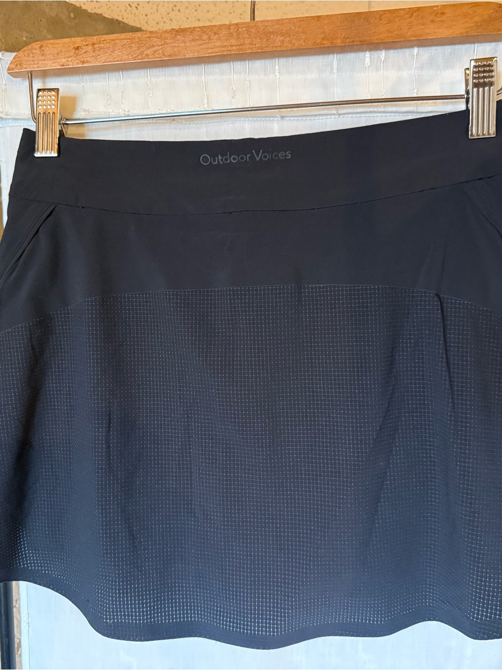 Outdoor Voices Black Circle Skater Skort